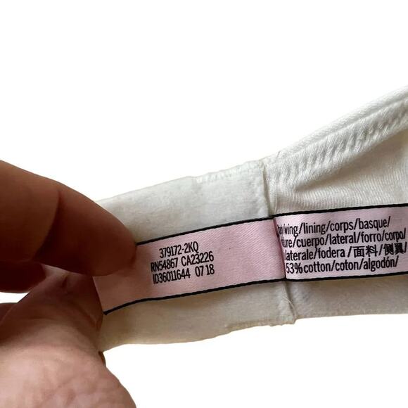 Victoria Secret The T-Shirt Lightly-Lined Wireless Bra White 36B - Picture 6 of 8